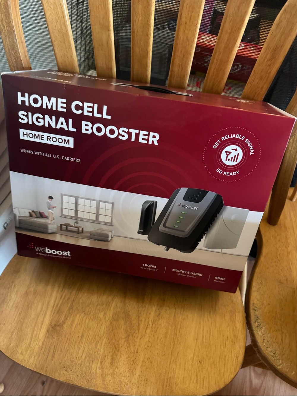 weBoost Home Cell Signal Booster - Black and Gray